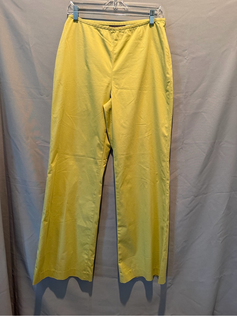 Liz Claiborne Bright Yellow Cotton Women Pants 4